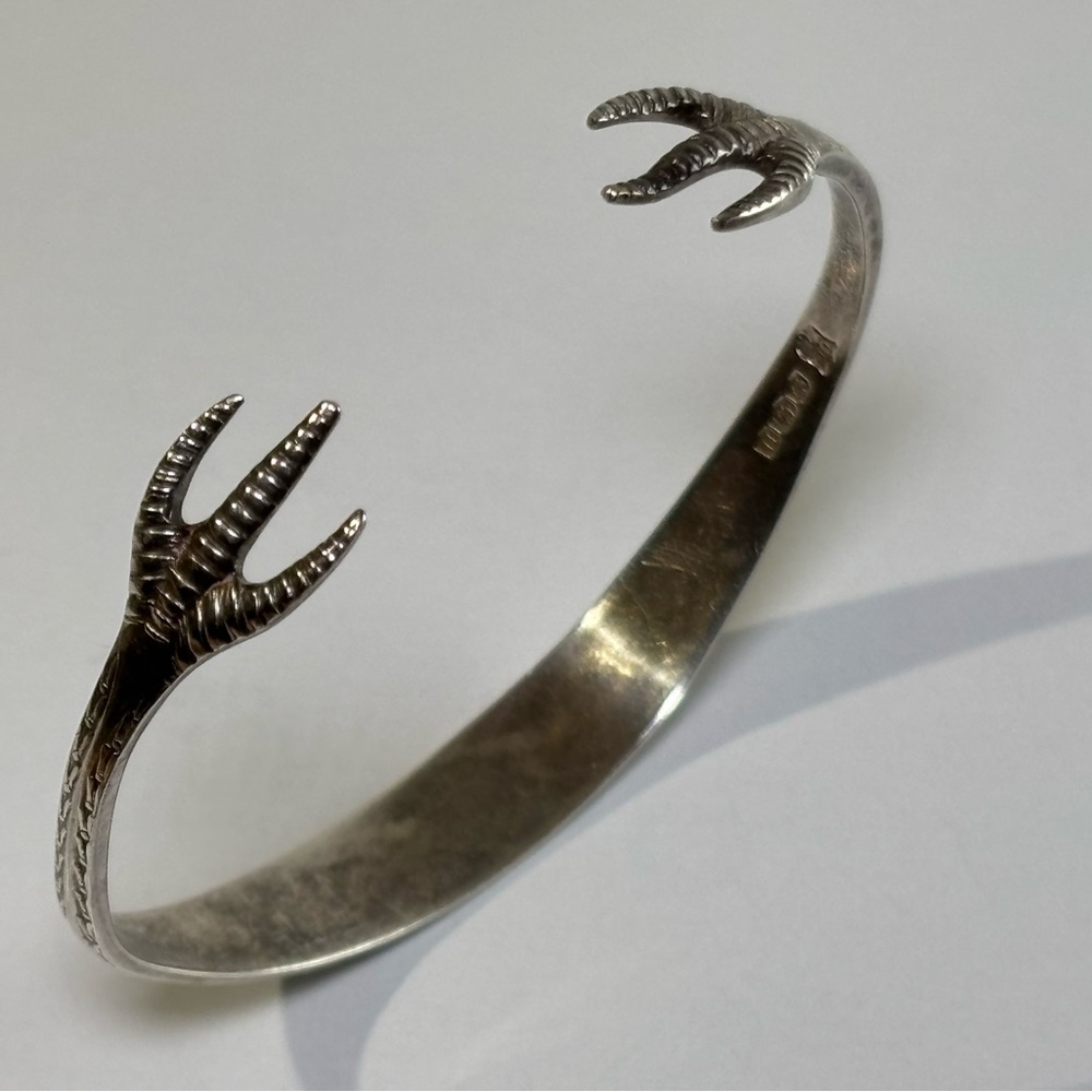 Antique Claw Talon Cooper Brothers & Sons Sterling Silver Silverwear Bracelet